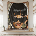 Meg Stallion Scarf Hand Woven Tapestry, Blanket, Rug