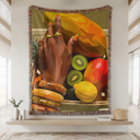 Fruits Hand Woven Tapestry, Blanket, Rug