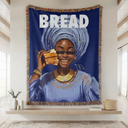 BREAD Hand Woven Tapestry, Blanket, Rug