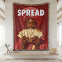 SPREAD Hand Woven Tapestry, Blanket, Rug