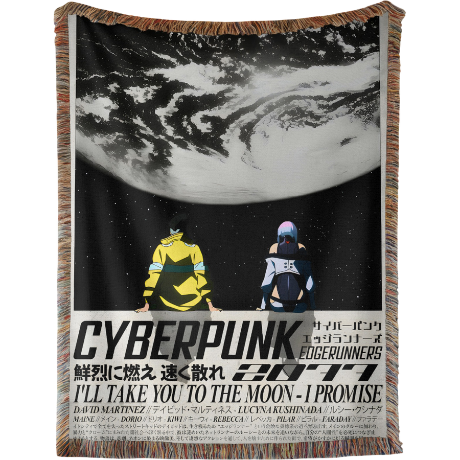Cyberpunk Woven Tapestry, Blanket, Rug