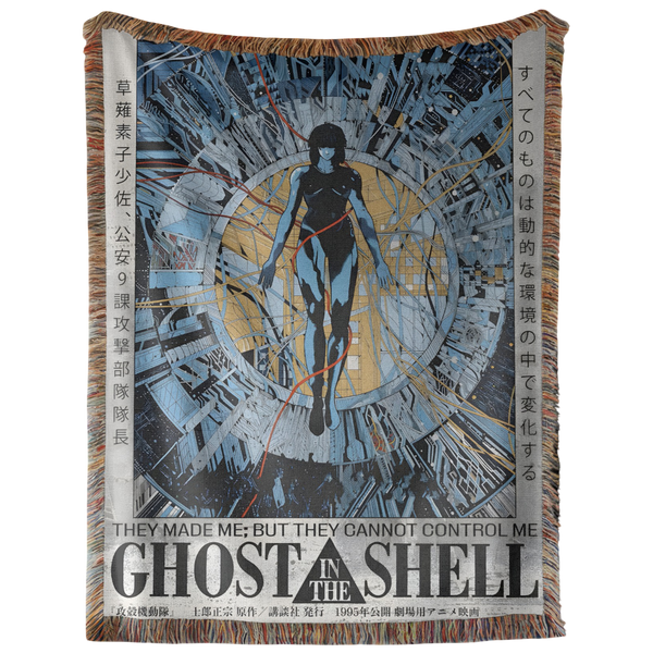 Ghost in the Shell Anime Movie Woven Tapestry, Blanket, Rug