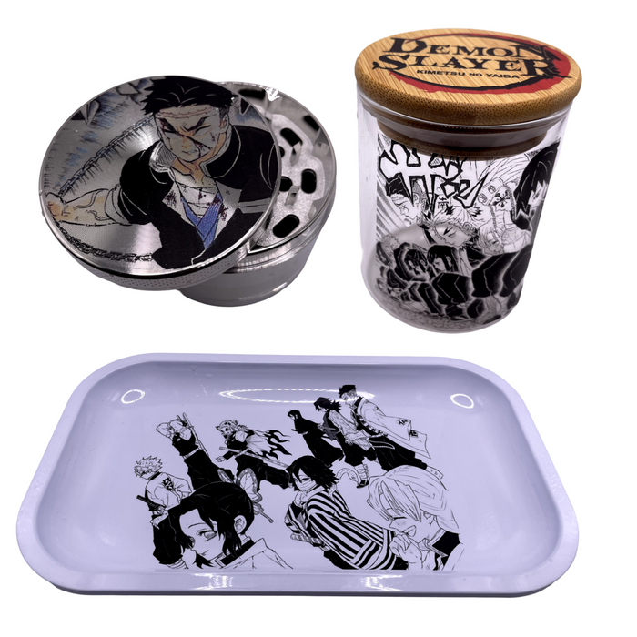 Gyomei Grinder, Jar, Rolling Tray Set