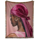 Pink Durag Hand Woven Tapestry, Blanket, Rug