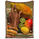 Fruits Hand Woven Tapestry, Blanket, Rug