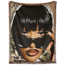 Meg Stallion Scarf Hand Woven Tapestry, Blanket, Rug