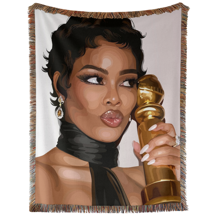 Teyana Taylor Emmy Hand Woven Tapestry, Blanket, Rug