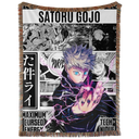 Gojo Purple Woven Tapestry, Blanket, Rug