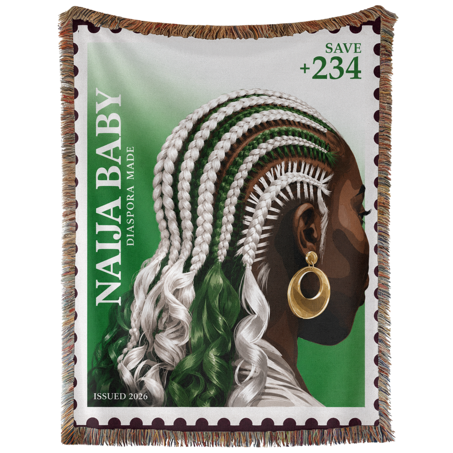 Naija Babe Hand Woven Tapestry, Blanket, Rug