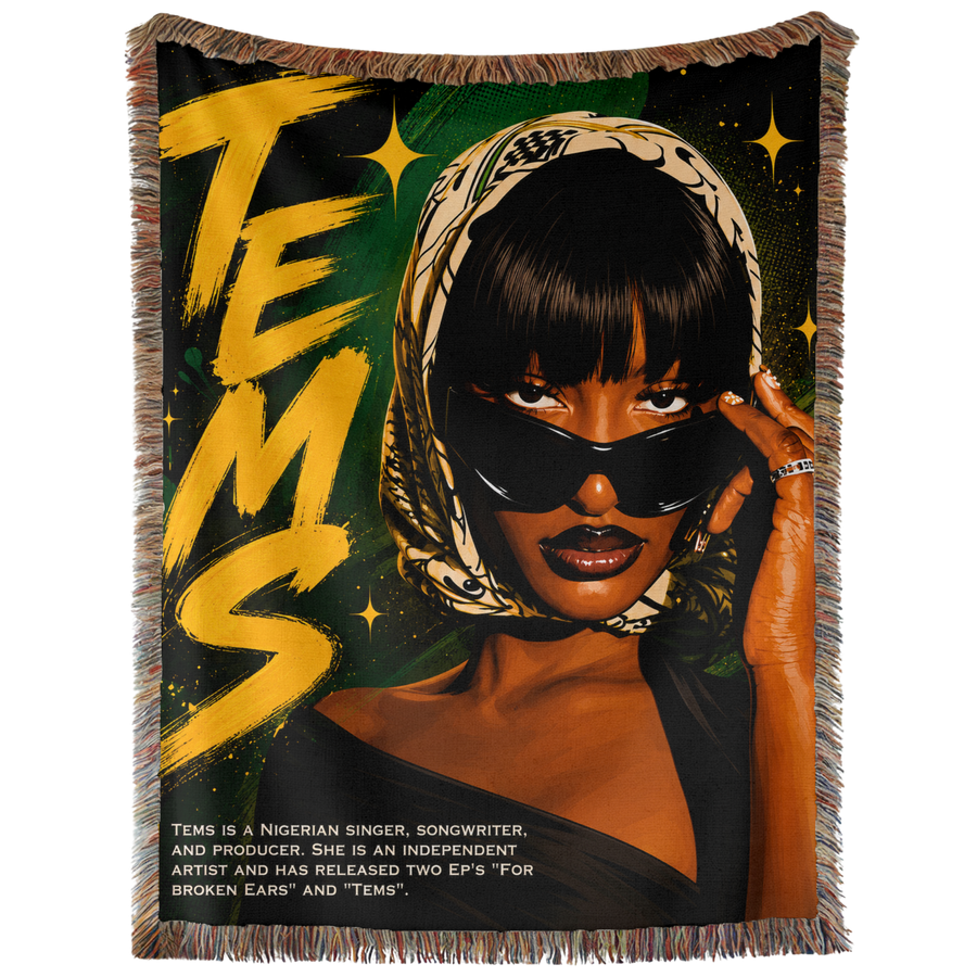 Tems Hand Woven Tapestry, Blanket, Rug