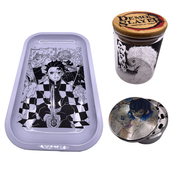 Inosuke Hashibira Grinder, Jar, Rolling Tray Set