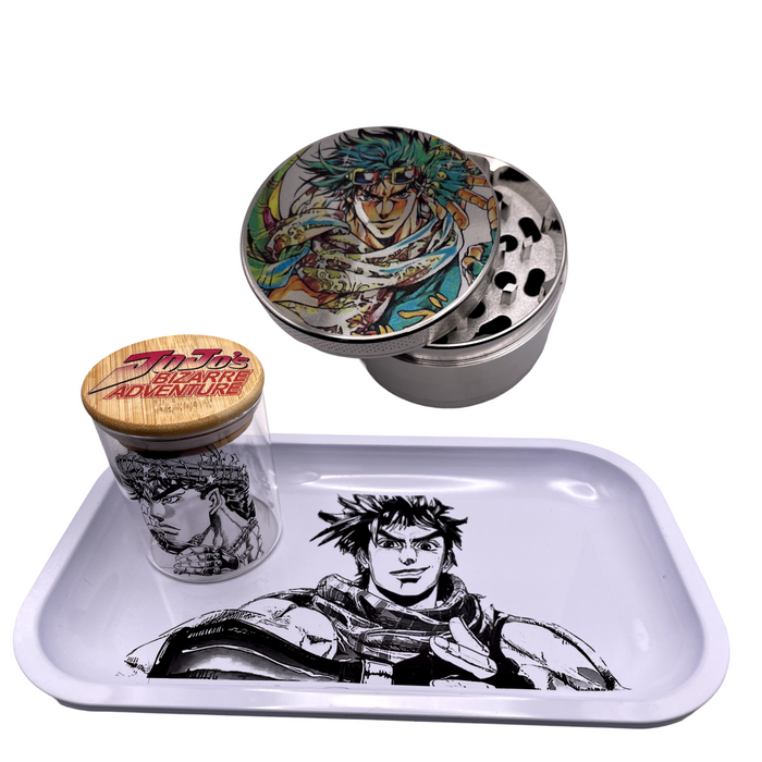 Jonathon Green Grinder, Jar, Rolling Tray Set