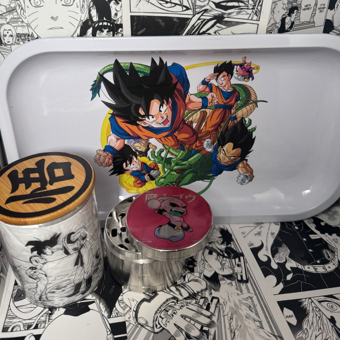 Kid Buu Grinder, Jar, Rolling Tray Set