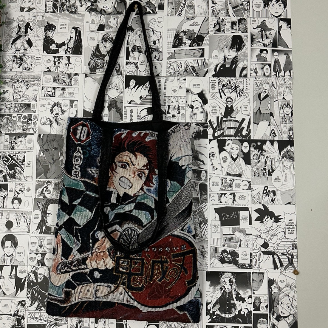 Tanjiro Woven Tapestry Tote Bag