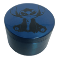 Stitch Grinder, Herb Grinder, Cute Grinder, Large Grinder With Catcher, 2.5 Inch Blue Grinder - spicedanime