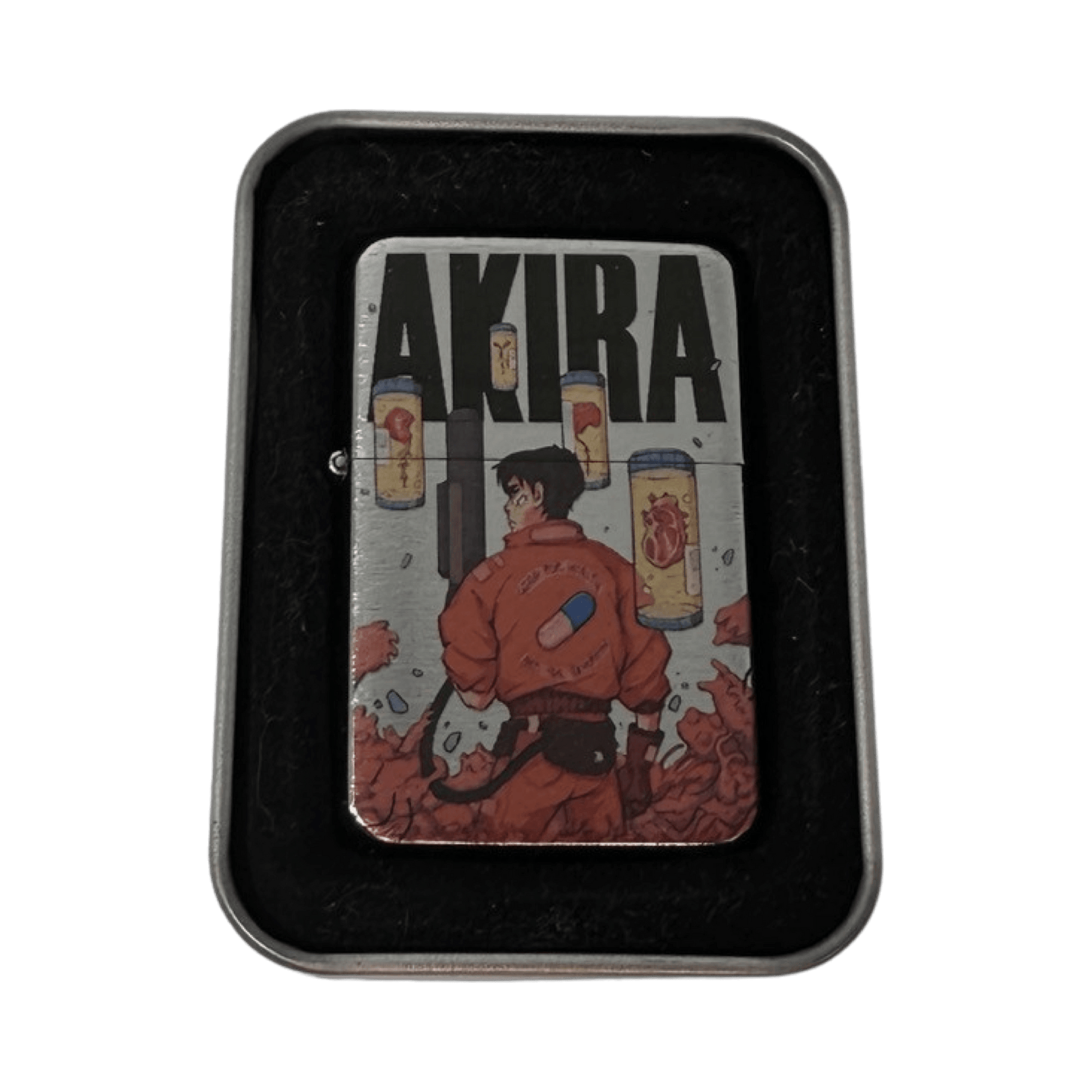 Akira Pill Good For Health Lighter, Windproof Flip Top Lighter, Aesthetic Lighter, Unique Smoker Gift, Anime Lighter - spicedanime