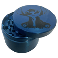 Stitch Grinder, Herb Grinder, Cute Grinder, Large Grinder With Catcher, 2.5 Inch Blue Grinder - spicedanime