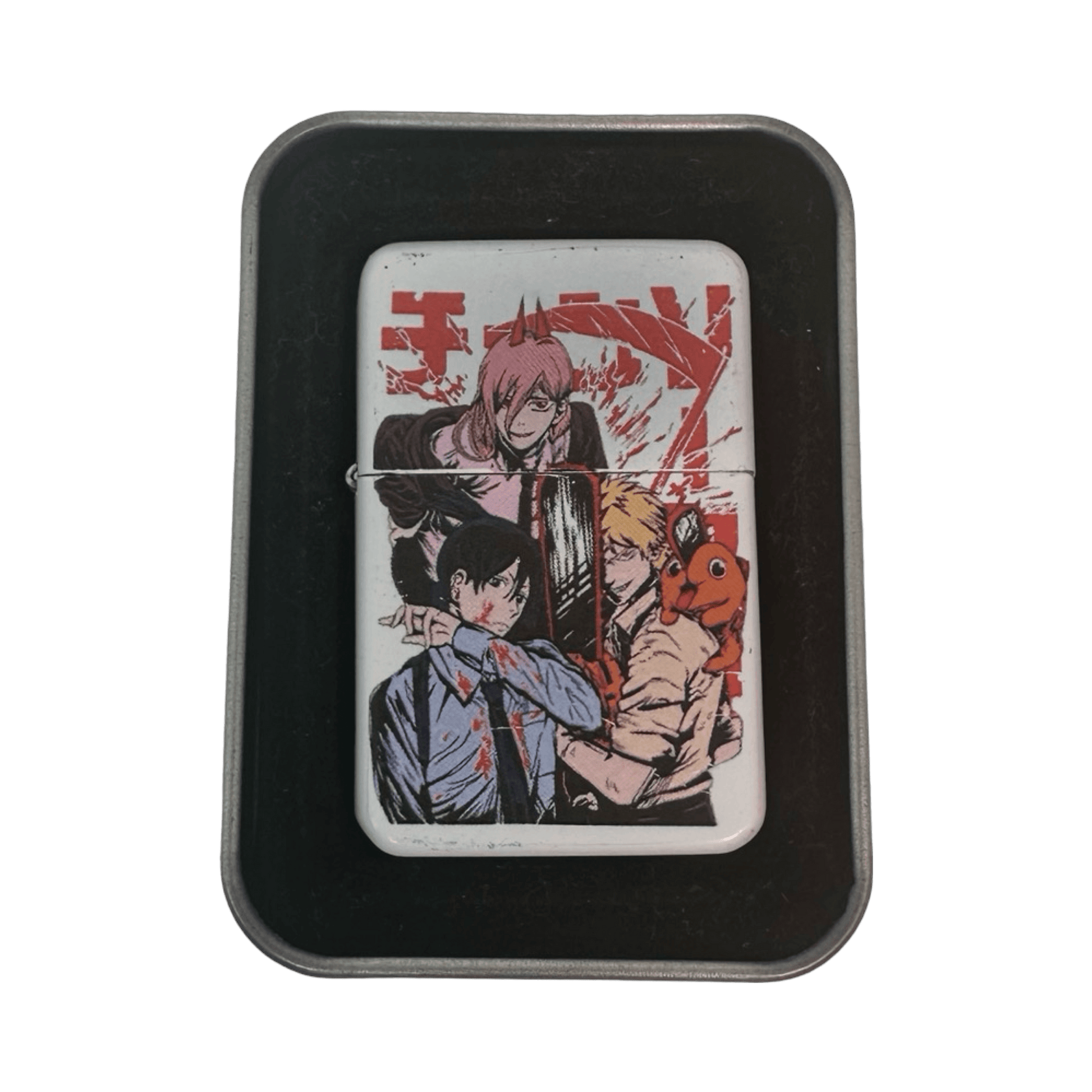 Chainsaw Man Anime Art Design Flip Top Lighter - spicedanime