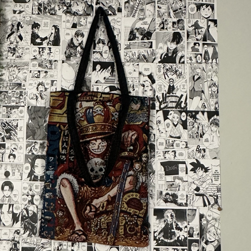 One Piece tote bags