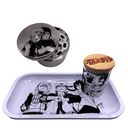 Naruto Anime Spice Grinder, Stash Jar, Rolling Tray Set - spicedanime