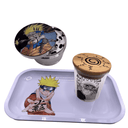 Naruto Anime Spice Grinder, Stash Jar, Rolling Tray Set - spicedanime