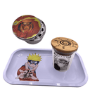 Naruto Anime Spice Grinder, Stash Jar, Rolling Tray Set - spicedanime