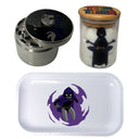 Teen Titans Cartoon Herb Grinder, Stash Jar, Rolling Tray Set - spicedanime