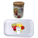Aqua Team Cartoon Spice Grinder, Stash Jar, Rolling Tray Set - spicedanime