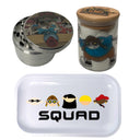 KND Kids Next Door Cartoon Spice Grinder, Stash Jar, Rolling Tray Set - spicedanime