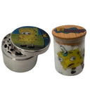 Spongebob Squarepants Cartoon Spice Grinder, Stash Jar, Rolling Tray Set - spicedanime
