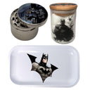 Batman and Robin Comic Spice Grinder, Stash Jar, Rolling Tray Set - spicedanime