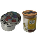 Spongebob Squarepants Cartoon Spice Grinder, Stash Jar, Rolling Tray Set - spicedanime