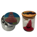 Spongebob Squarepants Cartoon Spice Grinder, Stash Jar, Rolling Tray Set - spicedanime