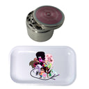 Steven Universe Cartoon Spice Grinder, Stash Jar, Rolling Tray Set - spicedanime