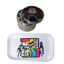 Teen Titans Cartoon Herb Grinder, Stash Jar, Rolling Tray Set - spicedanime