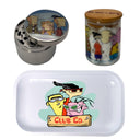 Paperbags Ed Edd n Eddy Grinder, Jar, Rolling Tray Set