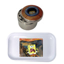 Spongebob Squarepants Cartoon Spice Grinder, Stash Jar, Rolling Tray Set - spicedanime