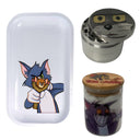 Tom and Jerry Cartoon Spice Grinder, Stash Jar, Rolling Tray Set - spicedanime