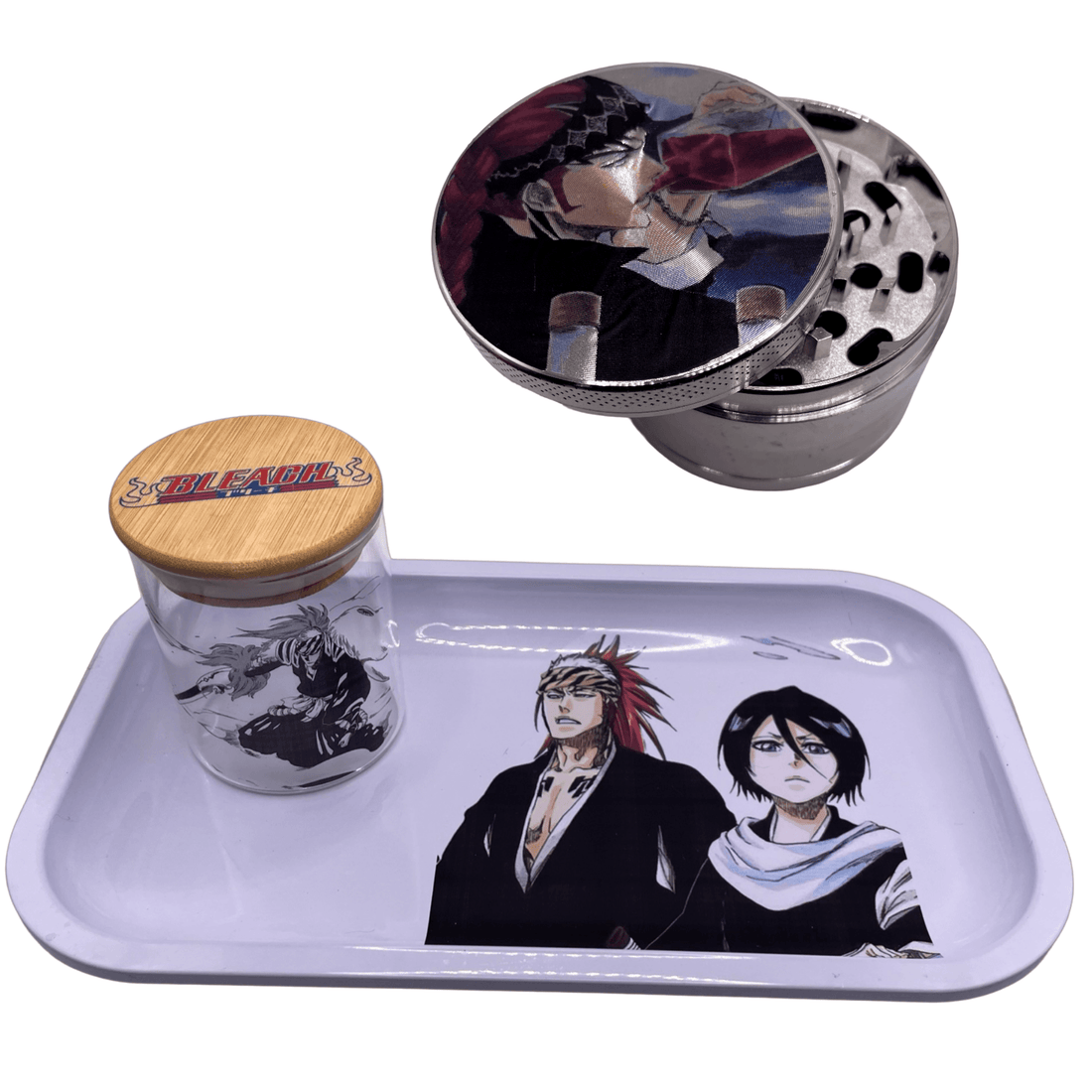 Renji Abarai Grinder, Jar, Rolling Tray Set
