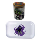 Teen Titans Cartoon Herb Grinder, Stash Jar, Rolling Tray Set - spicedanime