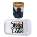 Teen Titans Cartoon Herb Grinder, Stash Jar, Rolling Tray Set - spicedanime