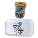 Regular Show Cartoon Spice Grinder, Stash Jar, Rolling Tray Set - spicedanime