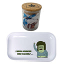 Regular Show Cartoon Spice Grinder, Stash Jar, Rolling Tray Set - spicedanime