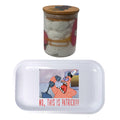 Spongebob Squarepants Cartoon Spice Grinder, Stash Jar, Rolling Tray Set - spicedanime