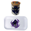 Teen Titans Cartoon Herb Grinder, Stash Jar, Rolling Tray Set - spicedanime
