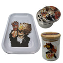 Katekyo Hitman Reborn Anime Spice Grinder, Stash Jar, Rolling Tray Set - spicedanime