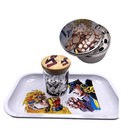Jojos Bizarre Adventure Anime Spice Grinder, Stash Jar, Rolling Tray Set - spicedanime