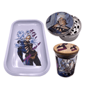 Jojos Bizarre Adventure Anime Spice Grinder, Stash Jar, Rolling Tray Set - spicedanime