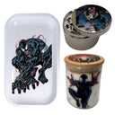 Spiderman Comic Herb Grinder, Stash Jar, Rolling Tray Set - spicedanime