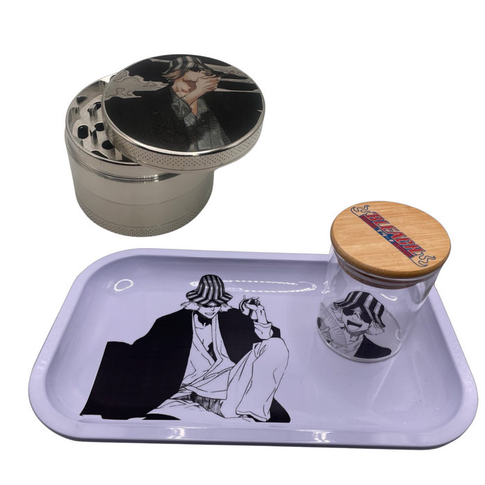 Kisuke Urahara Grinder, Jar, Rolling Tray Set